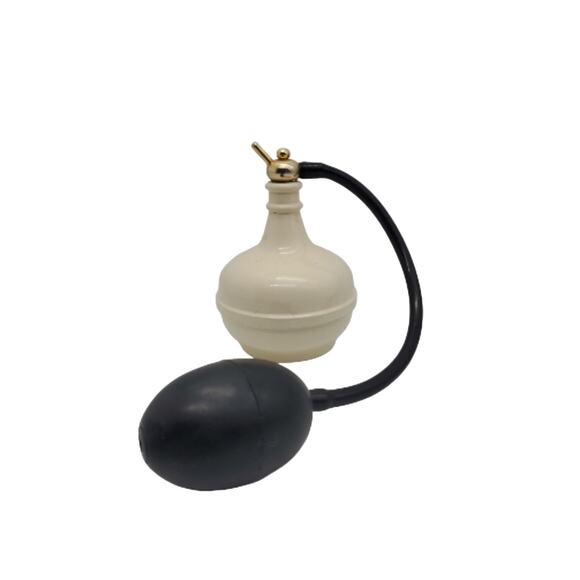 Italian Large Afra Perfume Atomizer Bottle Mid Century Cream Black Bulb Sprayer - Picture 14 of 14